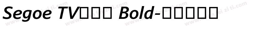 Segoe TV兰亭黑 Bold字体转换